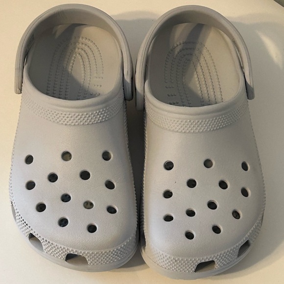 CROCS Shoes - Crocs Classic Clogs Light Gray Size 8 Women’s Size 6 Men’s